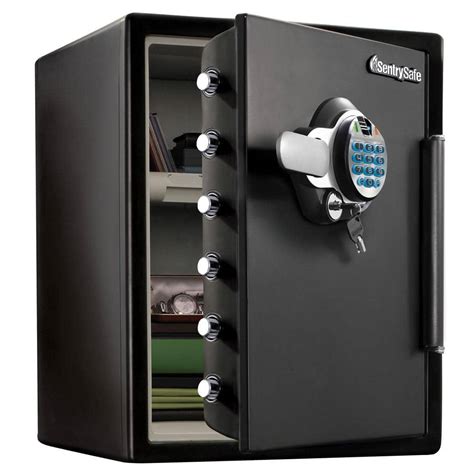 metal fireproof fingerprint safe lock box|sentry safe box.